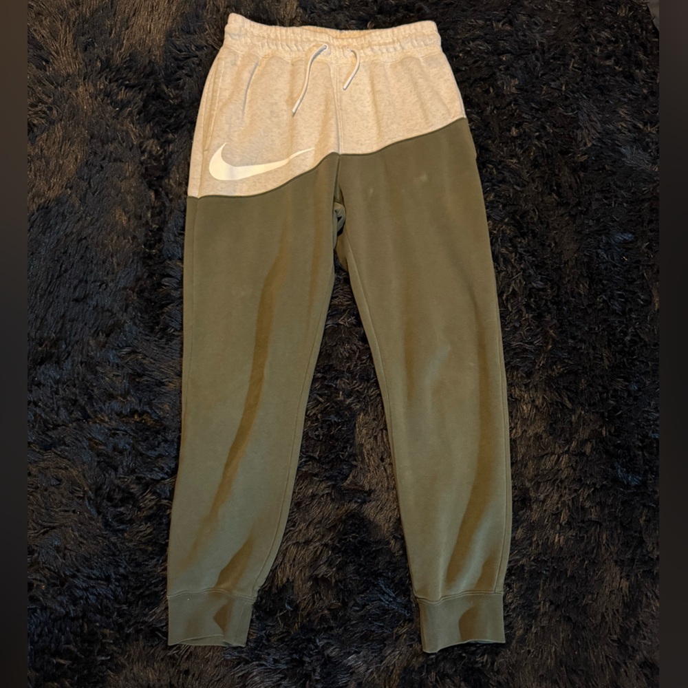Nike NSW Swoosh Jogger Pants Cz4928 141 Olive Green/light Grey Mens Size Small